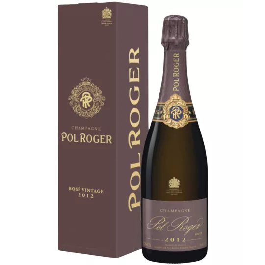 Pol Roger Rosé 2015 香槟，正面图，标签可见