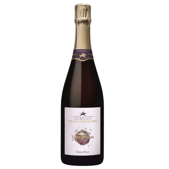 Poissinet Cuvée Terre d'Irizée Extra-Brut香槟酒瓶，正面图