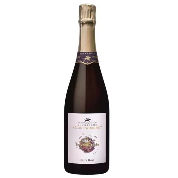 Poissinet Cuvée Terre d'Irizée Extra-Brut香槟酒瓶，正面图