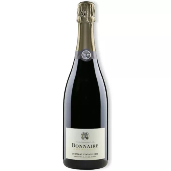 2015 年 Bonnaire Cramant Blanc de Blancs 香槟，正面图