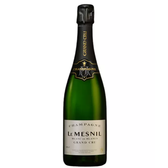Magnum of Champagne Le Mesnil Brut Blanc de Blancs Grand Cru, 绿色瓶身，正面图