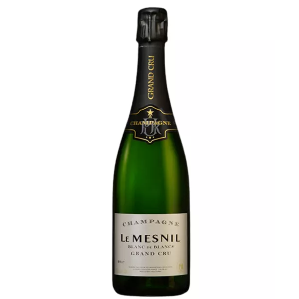 Magnum of Champagne Le Mesnil Brut Blanc de Blancs Grand Cru, 绿色瓶身，正面图