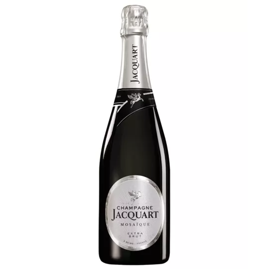 Jacquart Mosaïque Extra-Brut 75 毫升香槟酒瓶，正面图