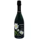 一瓶 Magnum 规格的 Baron Dauvergne Fine Fleur Blanc de Noirs 香槟，花卉标签，正面图。