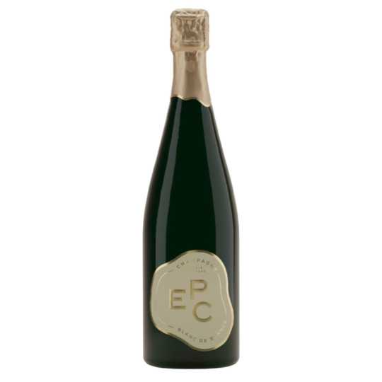 一瓶 EPC Blanc de Blancs Brut 香槟，正面图