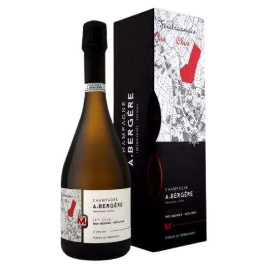 A. BERGERE champagne Les Clos Blanc De Noirs Extra-Brut 2020 vintage
