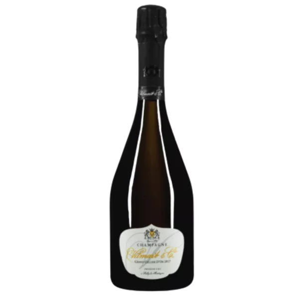 一瓶 2018 年 Vilmart Grand Cellier d'Or 香槟，正面图，标签可见