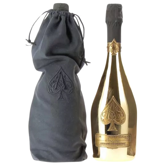 Magnum Armand de Brignac Brut Gold 1.5 升葡萄酒，附纺织袋