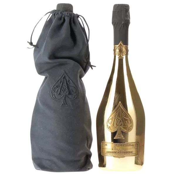Magnum Armand de Brignac Brut Gold 1.5 升葡萄酒，附纺织袋