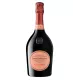 Laurent-Perrier Cuvée Rosé 香槟瓶，100% 黑皮诺酿造，具有新鲜红色水果香气与优雅风格。