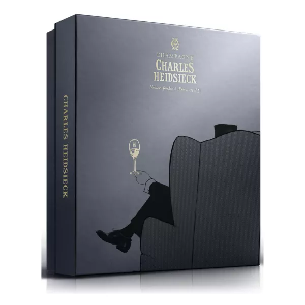 Champagne gift set CHARLES HEIDSIECK 3 Bottles 75cl (Brut + Blanc De Blancs +Pink)