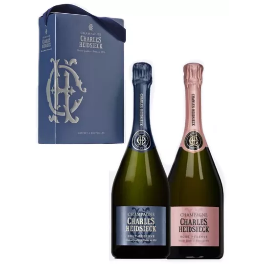 Buy Champagne Gift set CHARLES HEIDSIECK  Brut + Pink
