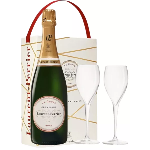 Champagne Gift set LAURENT-PERRIER with 2 glasses