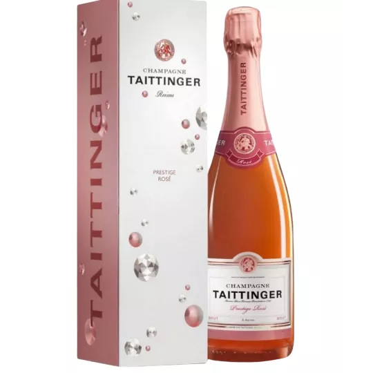 泰亭哲 Prestige Rosé 香槟，正面，标签可见
