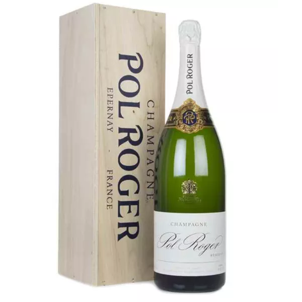 Jeroboam of Champagne Pol Roger Brut Réserve 3 升 - 优雅的大规格瓶子