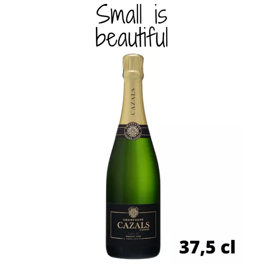 Half Bottle of CLAUDE CAZALS Champagne Carte d’Or Grand Cru