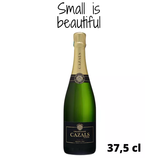 Half Bottle of CLAUDE CAZALS Champagne Carte d’Or Grand Cru