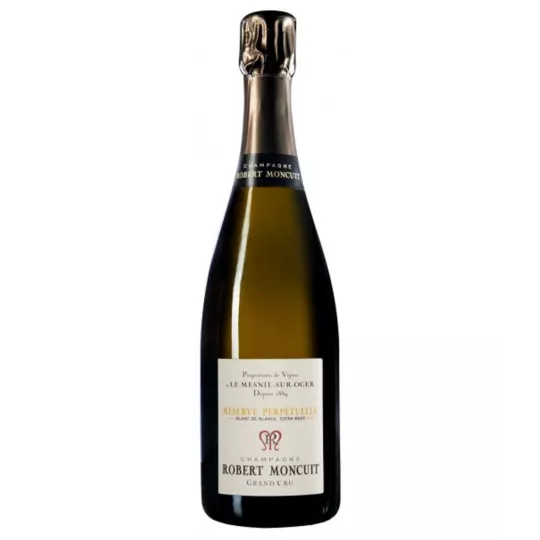 一瓶Robert Moncuit Réserve Perpétuelle - Blanc de Blancs Extra Brut Grand Cru de la Côte des Blancs香槟