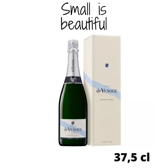 Half Bottle De Venoge Cordon Bleu Brut: Intimate Luxury