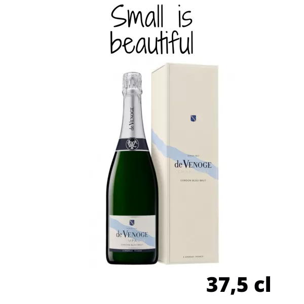 Half Bottle De Venoge Cordon Bleu Brut: Intimate Luxury