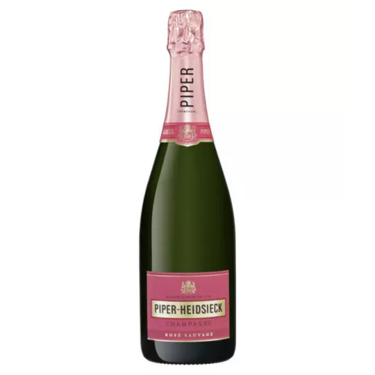 一瓶 Piper-Heidsieck Rosé Sauvage 香槟--黑皮诺纯桃红香槟
