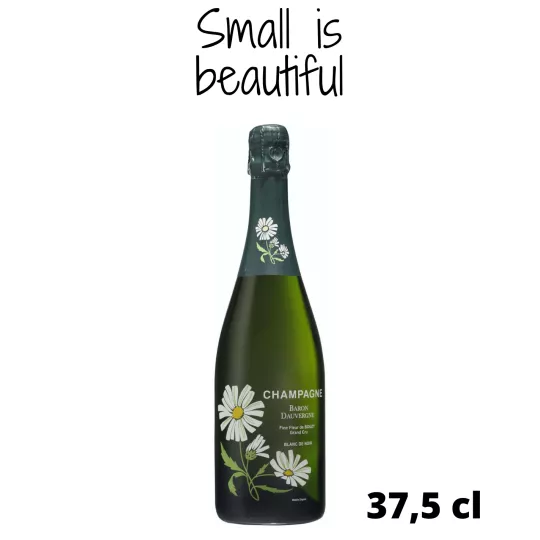 半瓶 Baron Dauvergne Fine Fleur Blanc de Noirs 香槟，正面图
