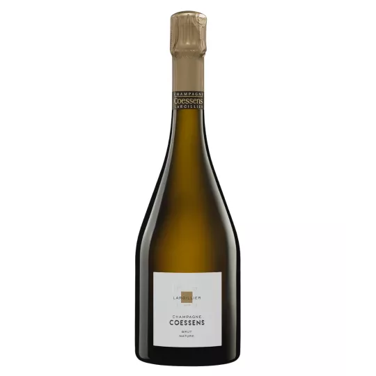 一瓶 Coessens Brut Nature, Blanc de Noirs 香槟，正面图
